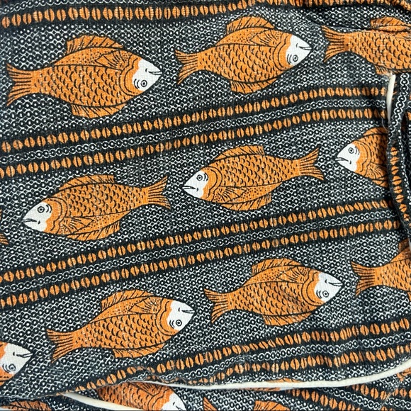 Anthropologie Cartonnier Fish Patterned Ankle Pants - Picture 5 of 16